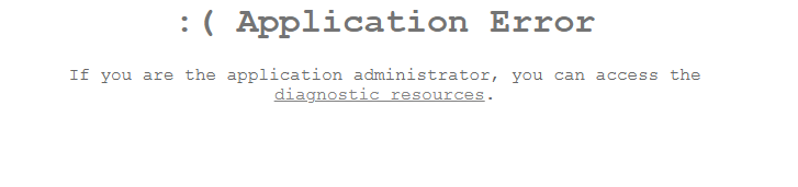 Application Error